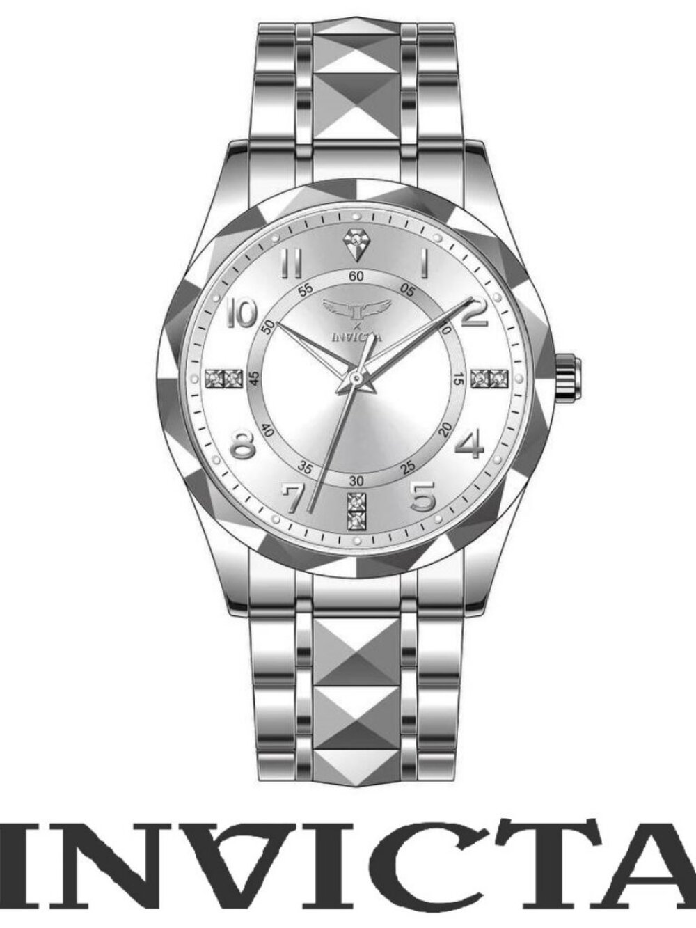$I99 Invicta Specialty I Men's 41mm Silver Steel Quartz Watch 69026 NIB